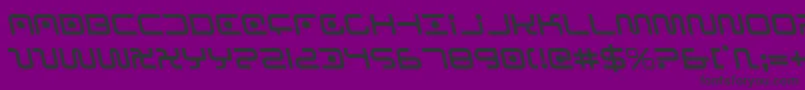 Saganleft Font – Black Fonts on Purple Background