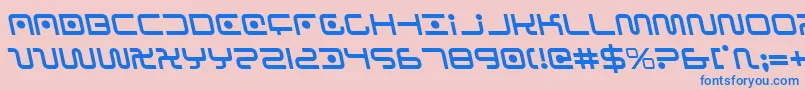 fuente Saganleft – Fuentes Azules Sobre Fondo Rosa