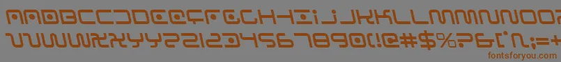 Saganleft Font – Brown Fonts on Gray Background