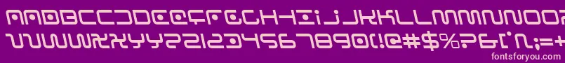 Saganleft Font – Pink Fonts on Purple Background