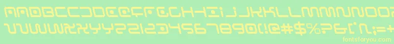 Saganleft Font – Yellow Fonts on Green Background