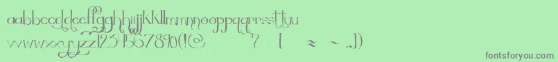 Thequickest Font – Gray Fonts on Green Background