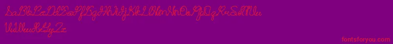 fuente RememberMemory – Fuentes Rojas Sobre Fondo Morado