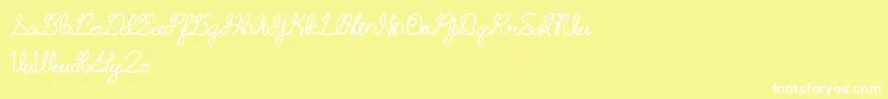 RememberMemory Font – White Fonts on Yellow Background