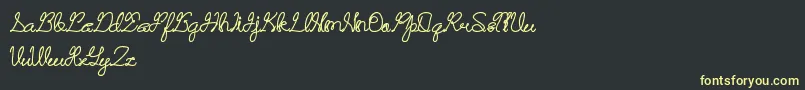 RememberMemory Font – Yellow Fonts on Black Background