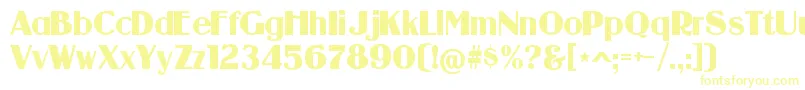 GuanineRegular Font – Yellow Fonts on White Background