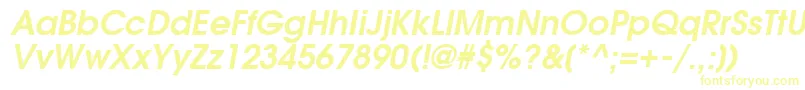 ForefrontDemiobliquesh Font – Yellow Fonts