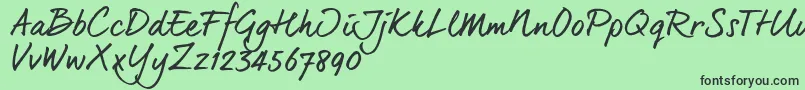 Dearjoe6Trial Font – Black Fonts on Green Background