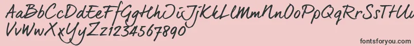 Dearjoe6Trial Font – Black Fonts on Pink Background