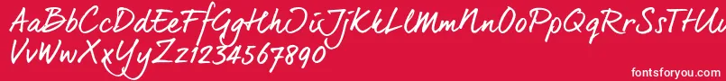 Dearjoe6Trial Font – White Fonts on Red Background