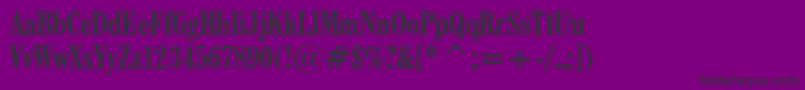 CenturySchoolbookBoldCondensedBt Font – Black Fonts on Purple Background