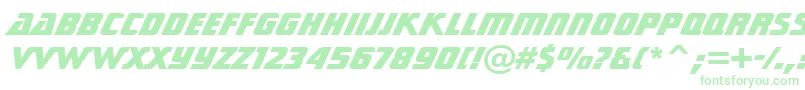 Czcionka StarTrekGenHeavyBt – zielone czcionki