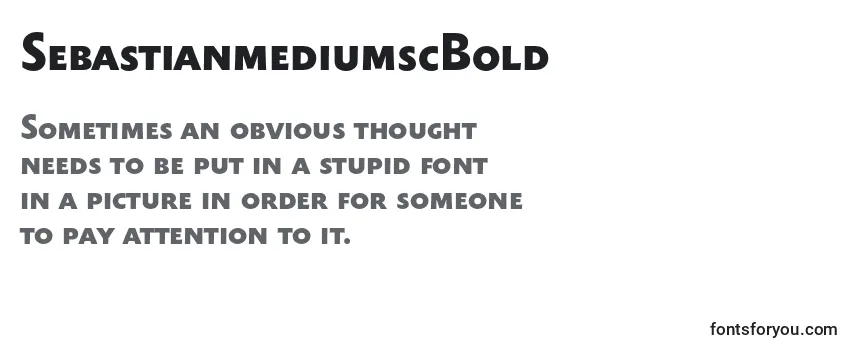 SebastianmediumscBold Font