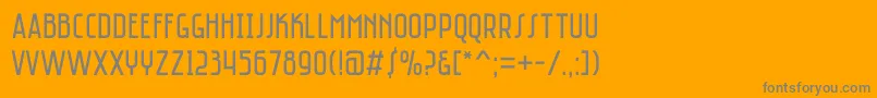 SaniretroRegular Font – Gray Fonts on Orange Background