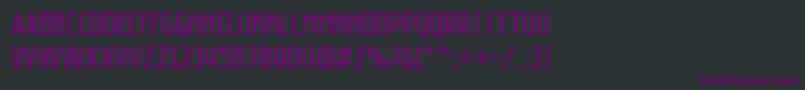 fuente SaniretroRegular – Fuentes Moradas Sobre Fondo Negro