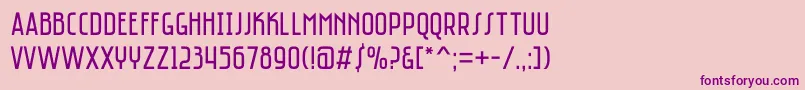 SaniretroRegular Font – Purple Fonts on Pink Background