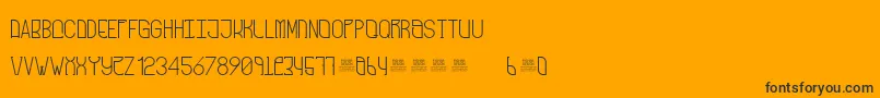 FreakShowRegular-Schriftart – Schwarze Schriften auf orangefarbenem Hintergrund