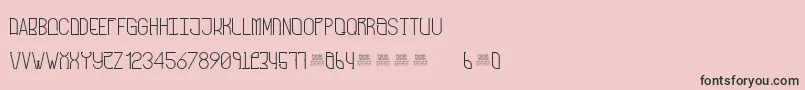 FreakShowRegular Font – Black Fonts on Pink Background