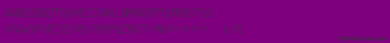 FreakShowRegular Font – Black Fonts on Purple Background