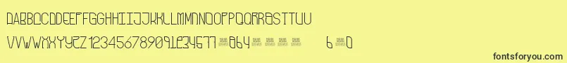 FreakShowRegular Font – Black Fonts on Yellow Background