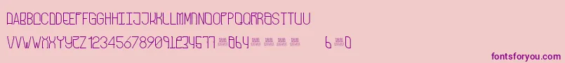 FreakShowRegular Font – Purple Fonts on Pink Background