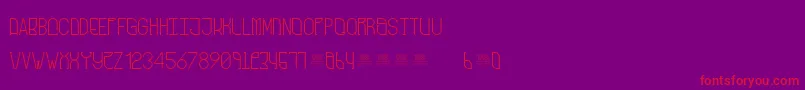 FreakShowRegular-fontti – punaiset fontit violetilla taustalla