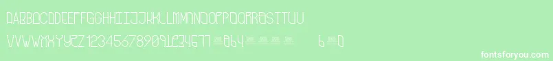 FreakShowRegular Font – White Fonts on Green Background