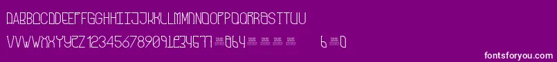 FreakShowRegular Font – White Fonts on Purple Background