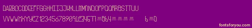 fuente FreakShowRegular – Fuentes Amarillas Sobre Fondo Morado