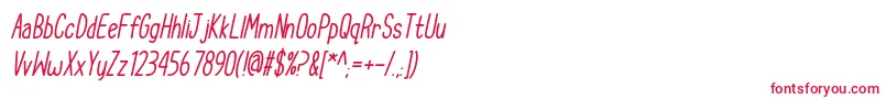 CupcakeSmilesItalic Font – Red Fonts