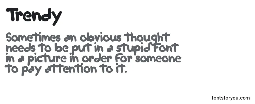 Review of the Trendy Font