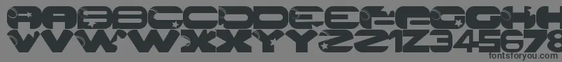 GalaxyPro Font – Black Fonts on Gray Background