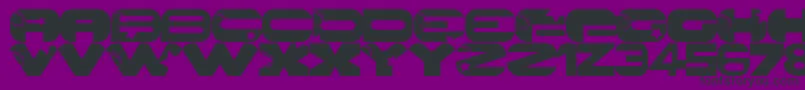 GalaxyPro Font – Black Fonts on Purple Background