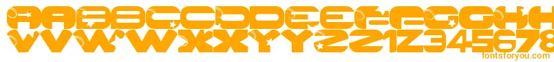 GalaxyPro Font – Orange Fonts on White Background