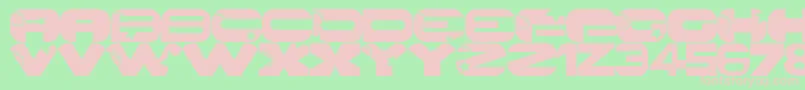 GalaxyPro Font – Pink Fonts on Green Background