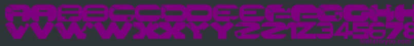GalaxyPro Font – Purple Fonts on Black Background