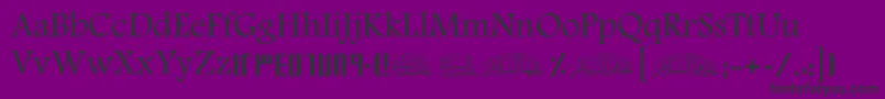 ScShmookh01 Font – Black Fonts on Purple Background