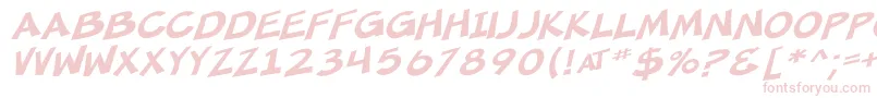 SfMincedMeatOblique Font – Pink Fonts on White Background