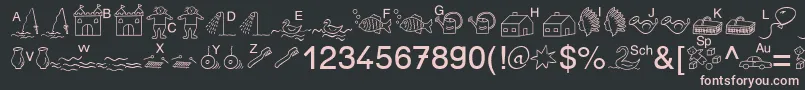 More about SpAnlaut5Db Font SpAnlaut5Db Font – Pink Fonts on Black Background
