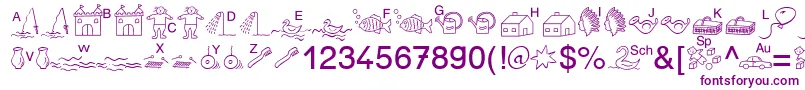 SpAnlaut5Db-fontti – violetit fontit