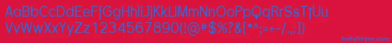 Sfflorencesanscond Font – Blue Fonts on Red Background