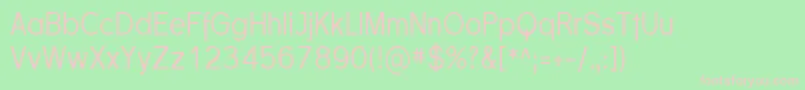 Sfflorencesanscond Font – Pink Fonts on Green Background