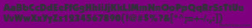 ItcKabelLtUltra Font – Black Fonts on Purple Background