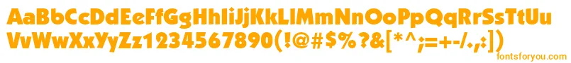 ItcKabelLtUltra Font – Orange Fonts on White Background