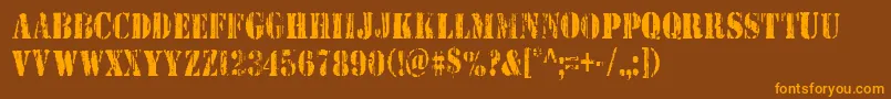 En savoir plus sur la police Wetworkscond Police Wetworkscond – polices orange sur fond brun