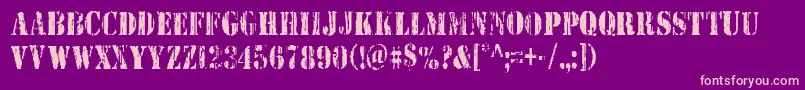 fuente Wetworkscond – Fuentes Rosadas Sobre Fondo Morado
