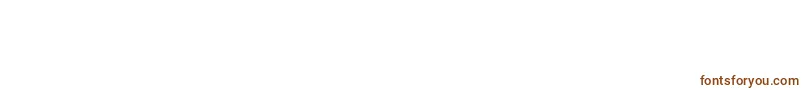 Czcionka Europeanpitwo – brązowe czcionki na białym tle