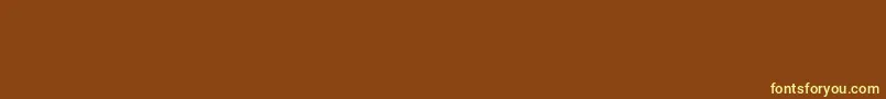 Czcionka Europeanpitwo – żółte czcionki na brązowym tle