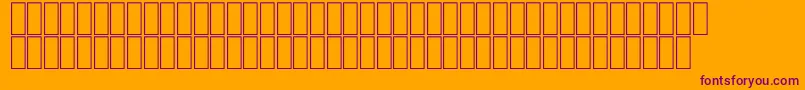 フォントFsJet – オレンジの背景に紫のフォント
