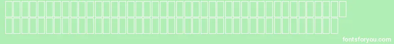フォントFsJet – 緑の背景に白い文字